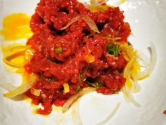 生拌黑毛牛肉-牛玄庵日式寿喜烧·料理店(新源里店)