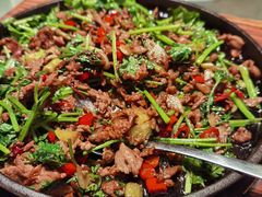 香菜爆羊肉-湘君府(新华路店)