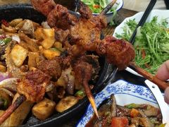 羊肉串-老钟家烤羊排·敦伊阁清真餐厅胡羊焖饼