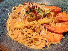 芝士蘑菇鲜虾意大利面-BE BRIGHT KITCHEN(正佳广场店)