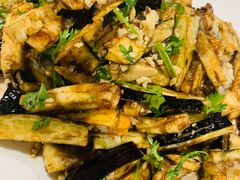 茄子拌扇贝-华圆美食