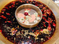 菊花牛油锅底-巴蜀大宅门火锅(川音店)