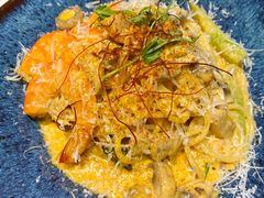 芝士蘑菇鲜虾意大利面-BE BRIGHT KITCHEN(正佳广场店)