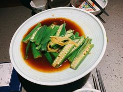 原生态秋葵-老头儿油爆虾(星光一期店)