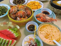 -七的湖·晚芳亭·阳澄湖农家菜·大闸蟹(莲花岛店)