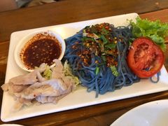 -蝶豆花蓝面条