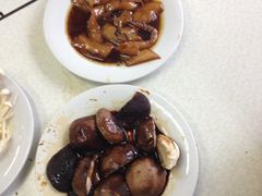 鱿鱼和烤香菇-大槐树烤肉馆