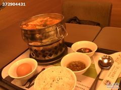 招牌泡菜锅之锅底蘸料米饭鸡蛋-3皇3家复合式餐厅(民乐园万达店)