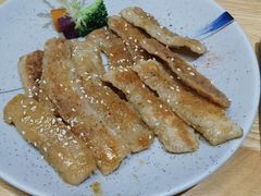 香煎猪颈肉-王鼎精致料理铁板烧(世博源店)