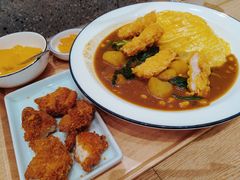 炸虾排咖喱蛋包饭-池奈·咖喱蛋包饭(熙地港店)
