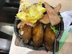 蜜汁鸡翼石头饭-佰搭果·广式茶餐厅(西华路店)