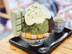 抹茶生乳かき氷-WONDER ICE 萬得冰田(建設路总店)