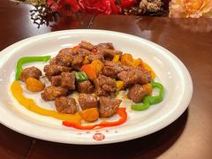 彩椒牛肉粒-万宝海鲜舫(劳动公园店)