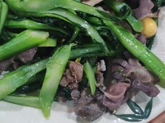 鸡杂炒菜心-区海鸡场饭店(石壁店)