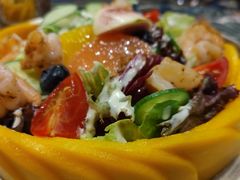 芒果大虾沙拉-第101座花园餐厅(湖滨88店)