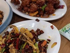 椒香虾仁爆鸡球-陈傻子餐厅(世纪都会店)
