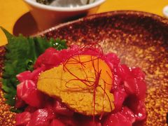 海胆拌生牛肉-九州酒场ひこぞう(1号店)