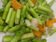 南瓜百合炒芦笋-新旺美食林农家菜(岭南路店)