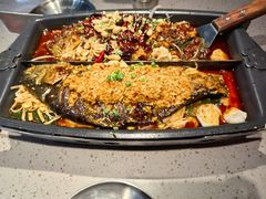 麻辣蒜香双拼-伟大航路烤鱼(迅驰广场店)
