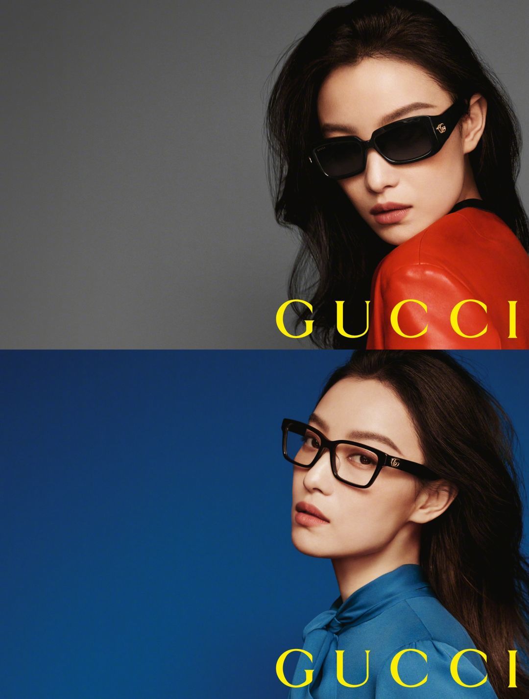 倪妮的十九支佩戴gucci眼镜图集