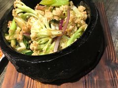 石锅有机花菜-庆合府重庆大排档(紫都城店)