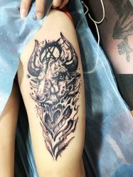 腿部-深圳阿飞刺青