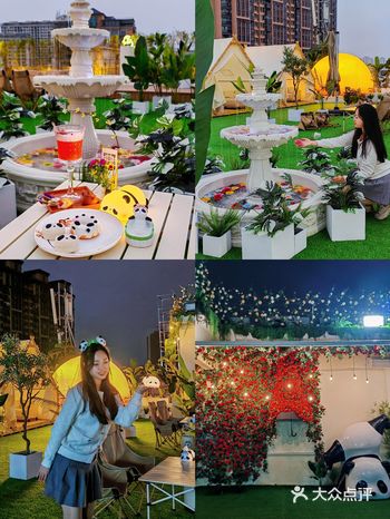 汕头新店！熊猫主题天台花园的日与夜
