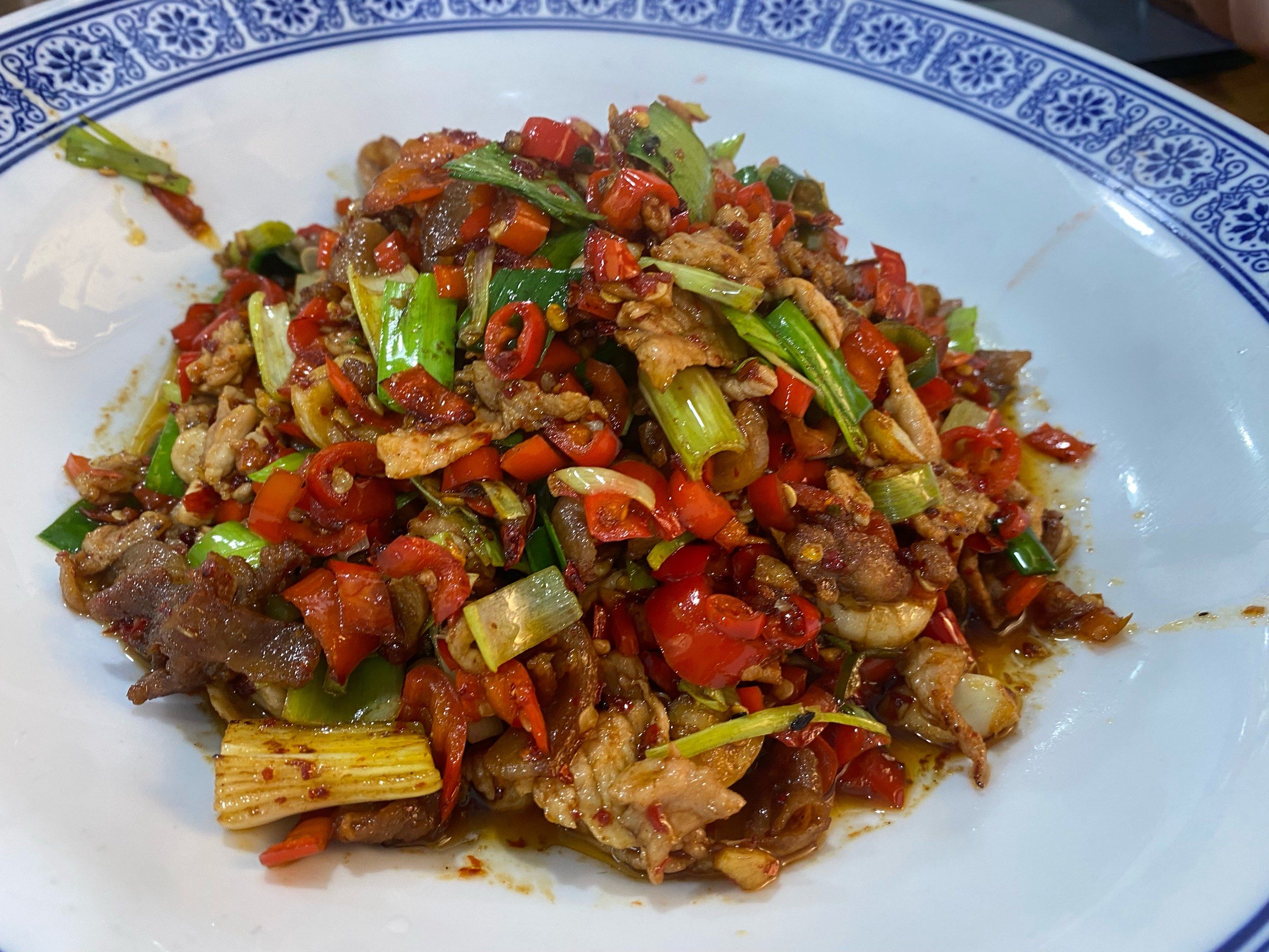 湖南小炒 
长沙今天天气好,我们吃