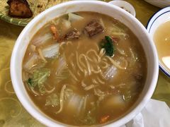 虾爆排骨面-何记面馆(龙泉山店)
