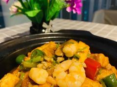雪菜虾仁豆腐煲-有璟阁港式餐厅(金融街购物中心店)