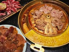 黑猪五花肉-猪啊牛呀羊啊铜盘烤肉(正大广场店)