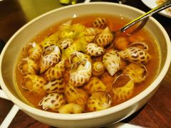 古越陈酿煮花螺-杭州西子湖四季酒店·金沙厅