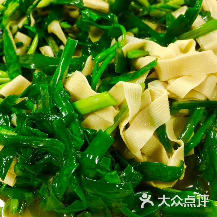 口吅品饭店韭菜百叶图片-北京苏州江浙-大众点评网