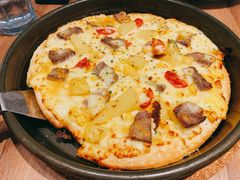主厨葡式咖喱牛菲力披萨-必胜客(万达百货店)