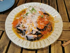 阿拉斯加蟹肉配海胆酱墨鱼汁意面-CHILLAX轻乐时(侨建·Hi City店)