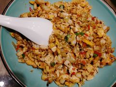 小山笋炒鸡蛋-食欲老院子荆芥疙瘩汤(经五路店)