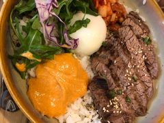 烤牛肉配泡菜温泉蛋饭-gaga(深圳南山益田假日广场店)