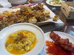 -东来菜馆•手抓海鲜家常菜•海鲜锅贴(鸽子窝店)