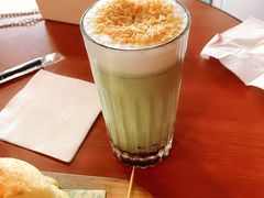 抹茶脆脆奶泡茶-魏斯理汉堡(西安沣东吾悦店)