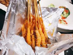 鐵板火焰蝦-绿茶餐厅(乐峰广场店)