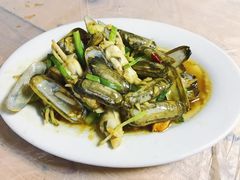 姜葱爆炒蛏子-阿杰臻选海鲜饭店(普陀山店)