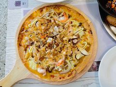烤章鱼脚鲜虾芝士脆薄饼-娜娜家•Nana's restaurant (南开大悦城店)