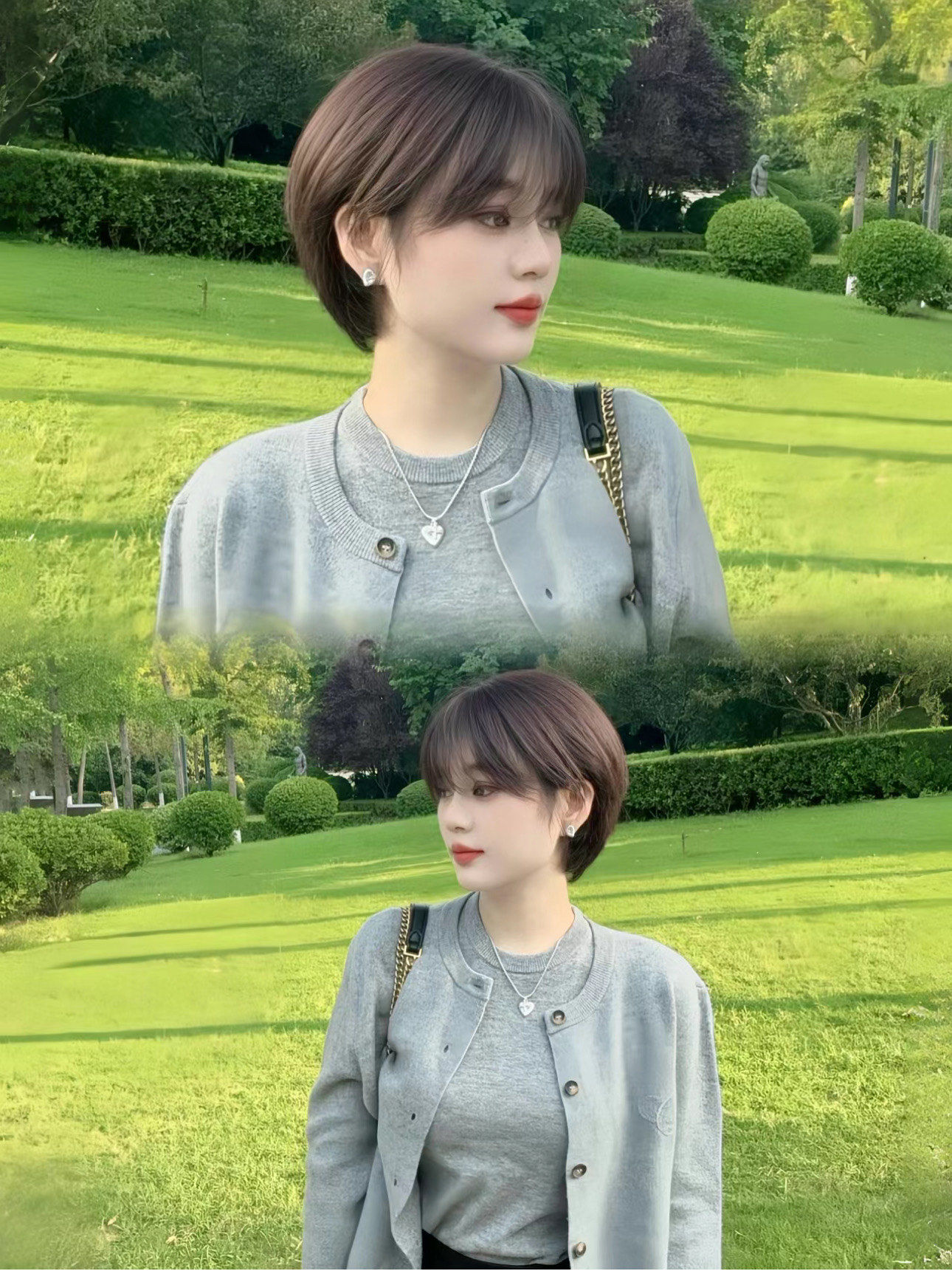 今日份的小清新短发