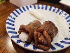铺天盖地顶级澳牛肉火焰寿司-仙隐小鹿中華の日料(正弘城店)