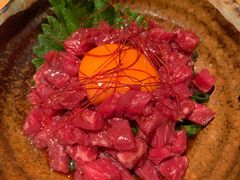 海胆拌生牛肉-九州酒场ひこぞう(1号店)