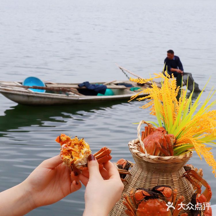 这家餐厅是真正的湖景餐厅,风景超惬意!阳澄湖大闸蟹
