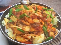 辣炒章魚五花肉鍋-韩国馆(金山店)
