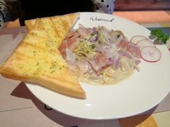 奶油蘑菇培根意面-遇见西木美式餐厅(体育路店)