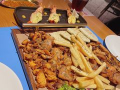 克里特黄金芝士黑虎虾-HELLO MUSAE 拾光缪斯餐厅·纯正希腊风味(苏州中心店)