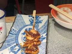 串烤鱿鱼须-探鱼·鲜青椒爽麻烤鱼(北京路天河城店)